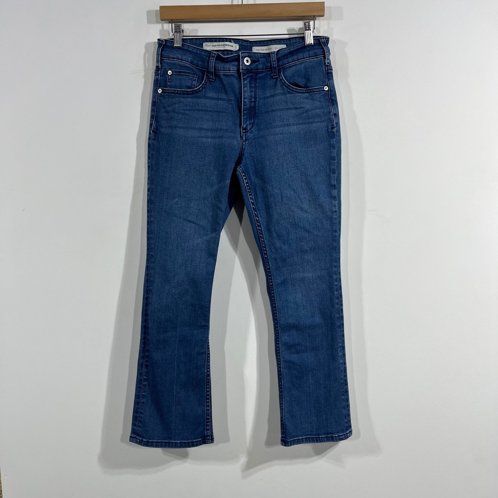 Pilcro Anthropologie High Rise Bootcut Jeans Blue American Preppy Boho Womens 29